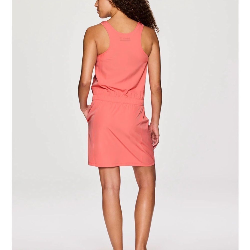 Avalanche Coral Sleeveless Athleisure Drawstring Waist Dress Dry Fit M - Picture 15 of 16